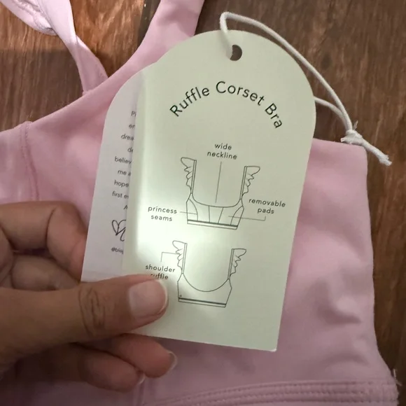 Pink Ruffle Strap Bra - Picture 7 of 10